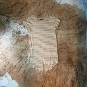 Short sleeve striped t shirt dress size medium